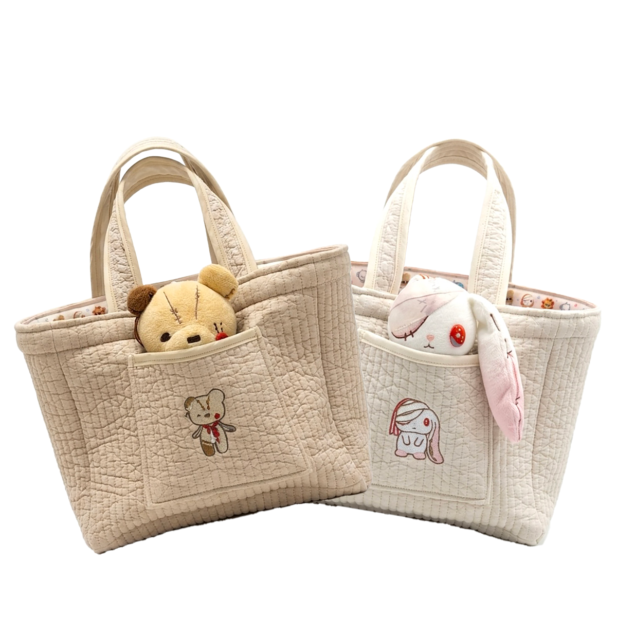 ぬいポケ付きお散歩バッグ